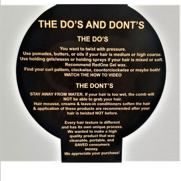 COPY - TWIST IT UP COMB -RED - Picture 3 of 4